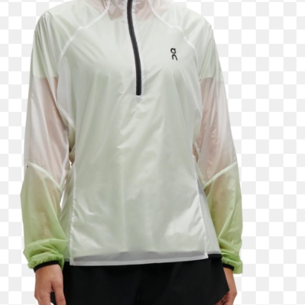 On Cloud Running Zero Jacket. Women's, size L, windproof water resistant.